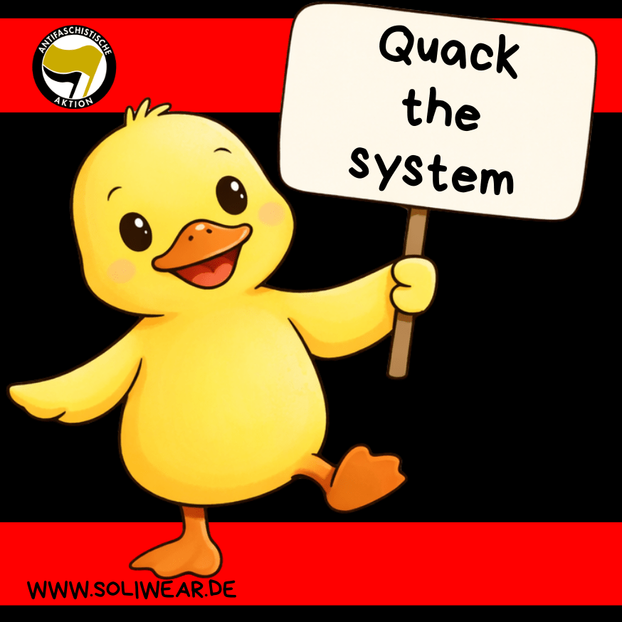 Quack the System Enten - Sticker | SoliWear - SoliWear