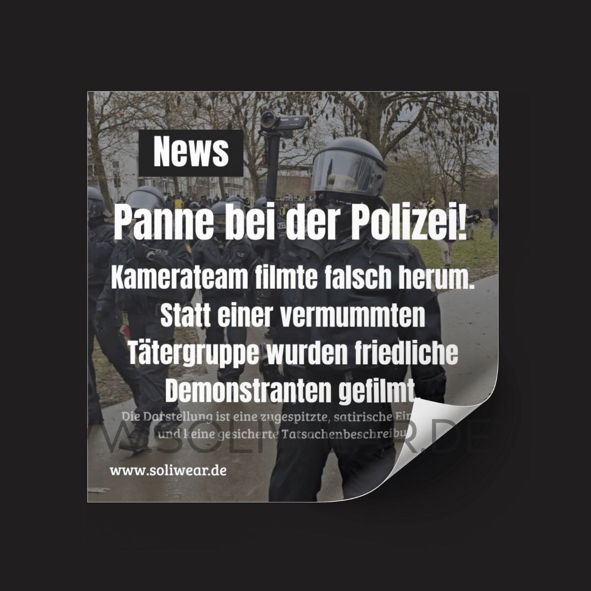 Jetzt vorbestellen🔥 Panne bei der Polizei - Sticker | SoliWear - SoliWear