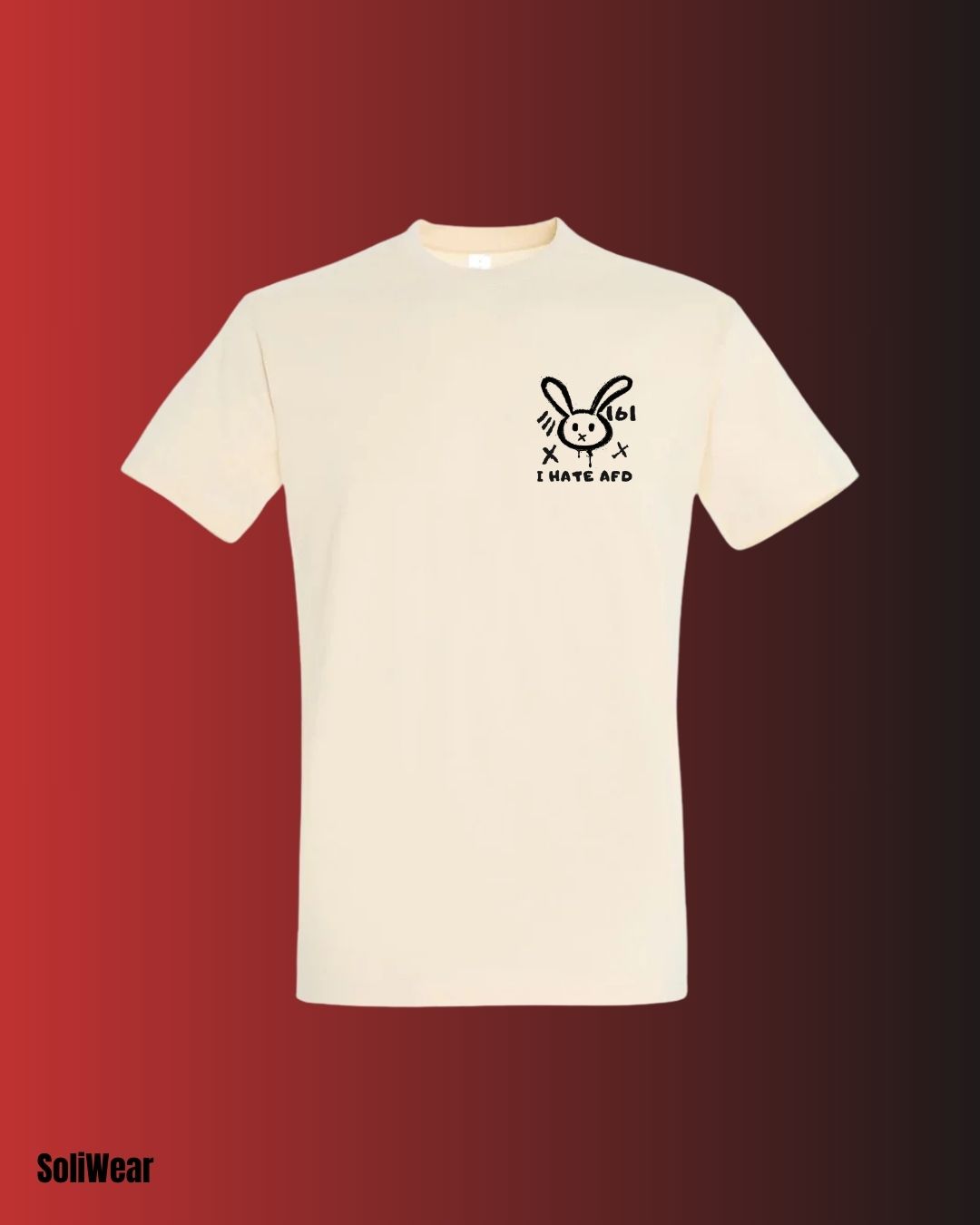 I HATE AFD T-Shirt – Handbedruckt, Fair, Vegan und Nachhaltig