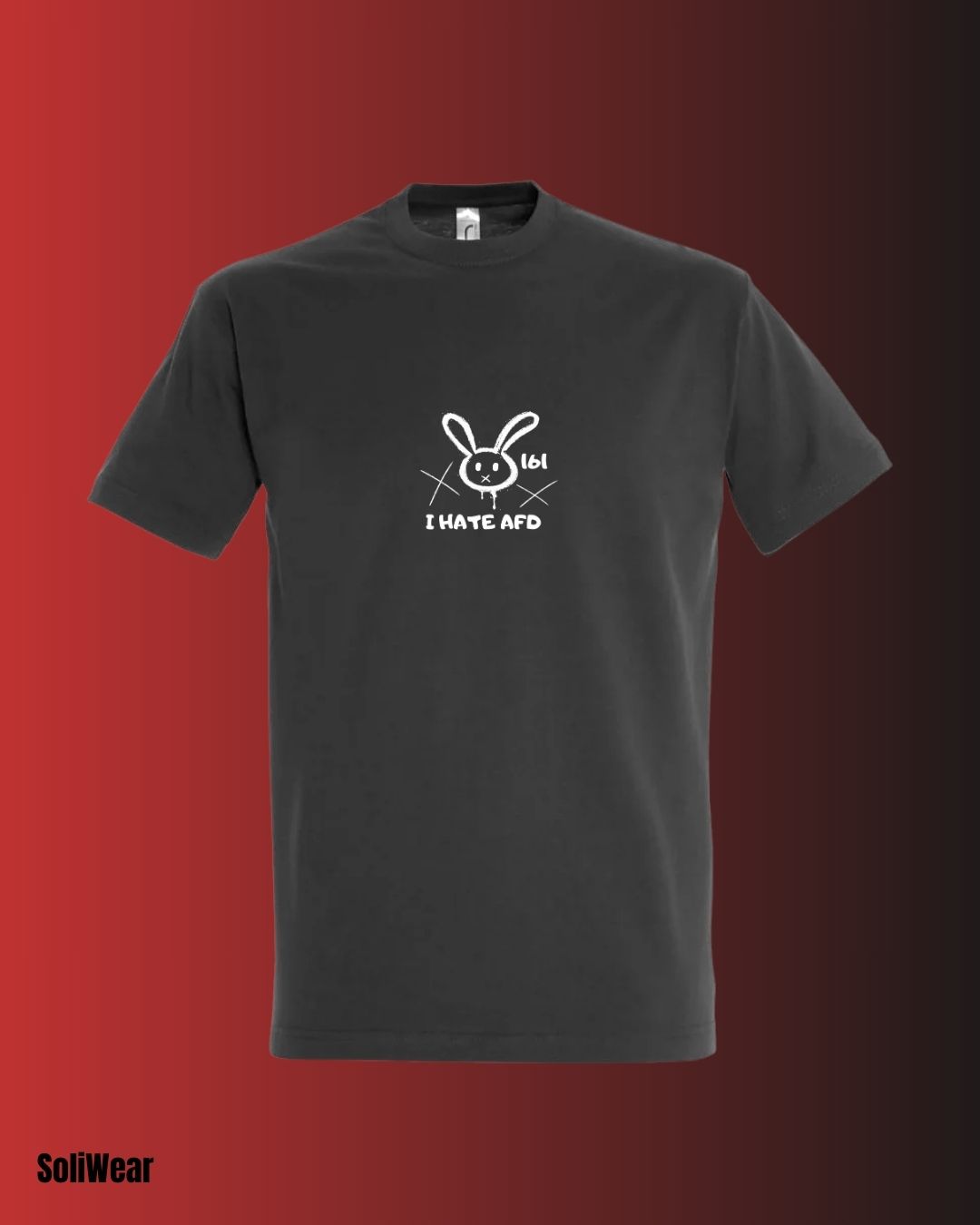 I HATE AFD T-Shirt – Handbedruckt, Fair,Vegan und Nachhaltig