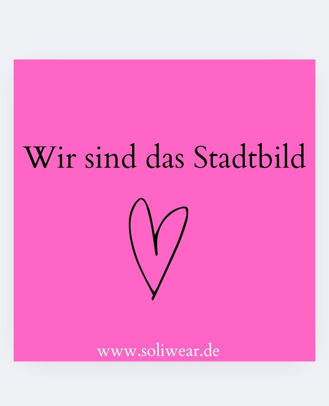 Wir sind das Stadtbild Sticker – Aufkleber Set 5,2 x 5,2 cm (10 Stück) - SoliWear