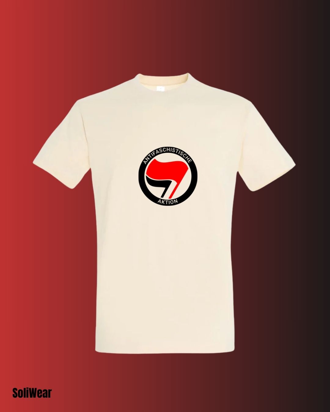 Antifa T-Shirt mit großem Logo – Klares Statement aus veganer Baumwolle