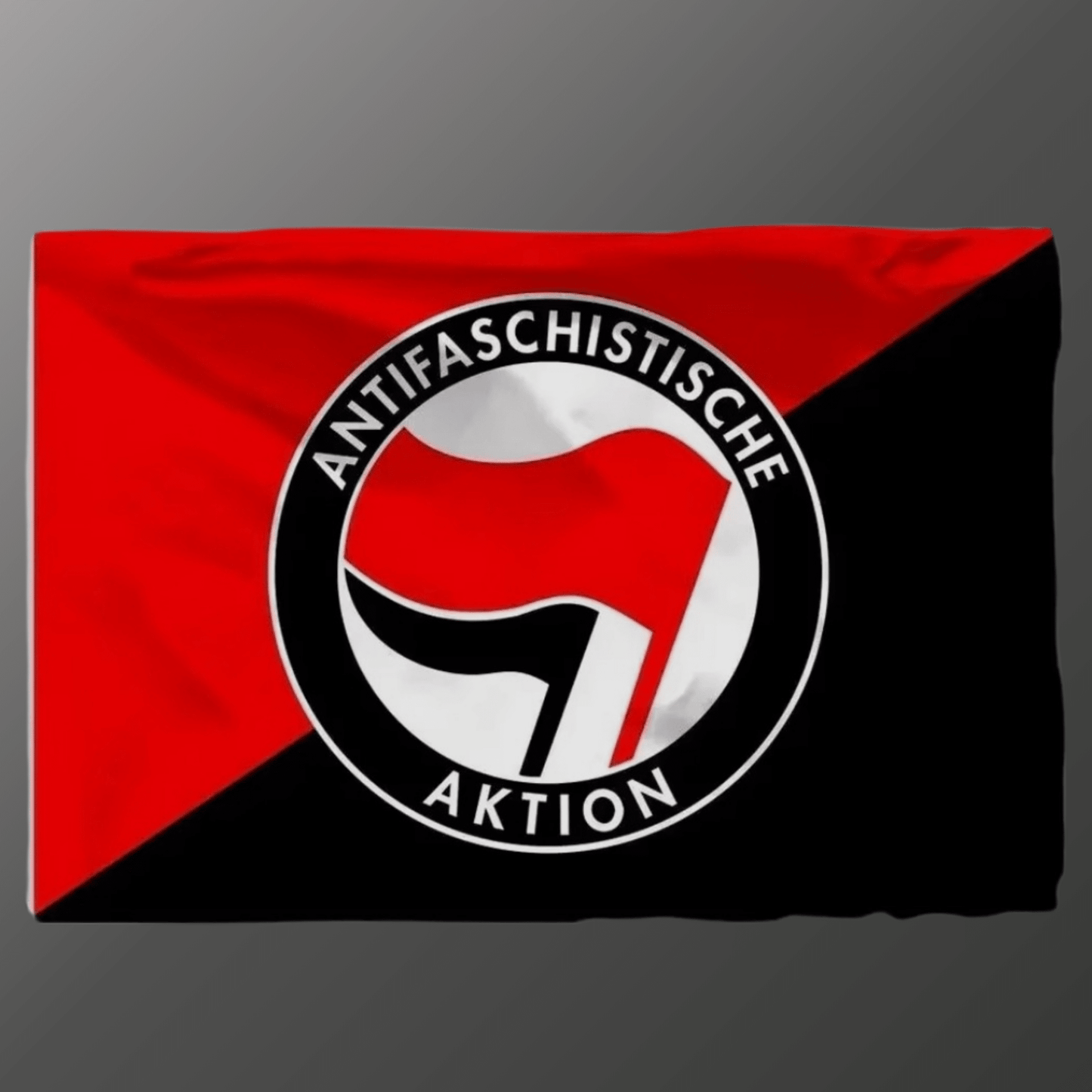 schwarz - rote Antifa - Fahne - SoliWear