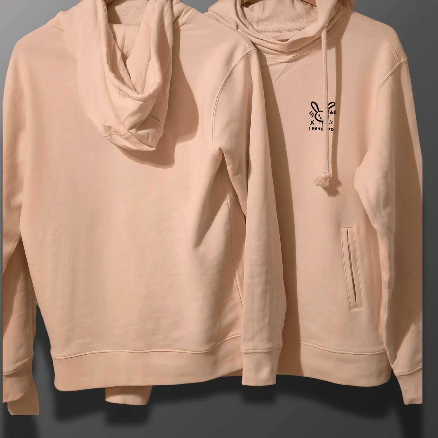 FCK AFD RABBIT – High Collar Hoodie | Nachhaltig & Fair - SoliWear