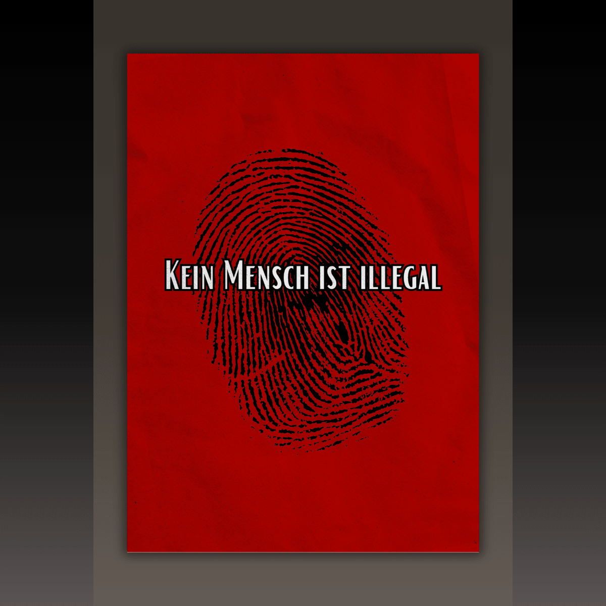 Poster DIN A3+ Kein Mensch ist illegal | SoliWear - SoliWear