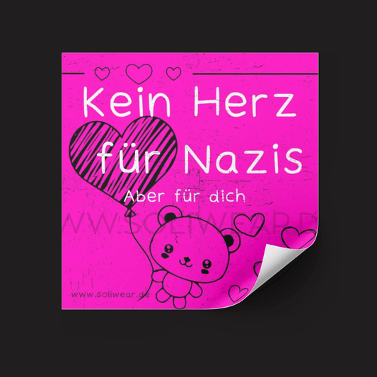 Kein Herz für Nazis - Sticker | SoliWear - SoliWear