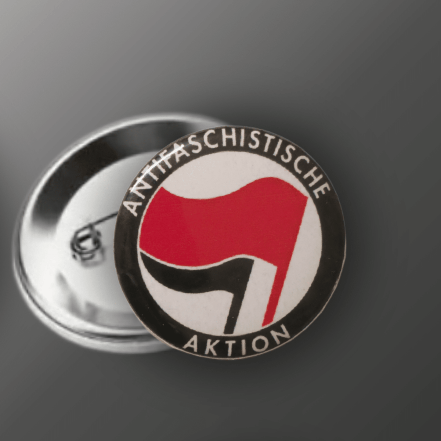 Antifa Demo Starterset – Shirt + Pin + Schal + 50 Sticker + Fahne - SoliWear