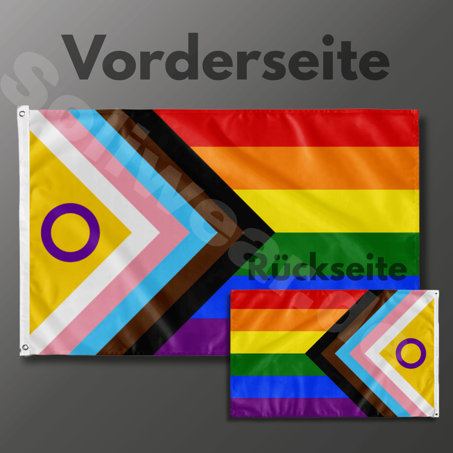 Regenbogenpflagge LGBTQ - Pride Spiegeldruck - SoliWear