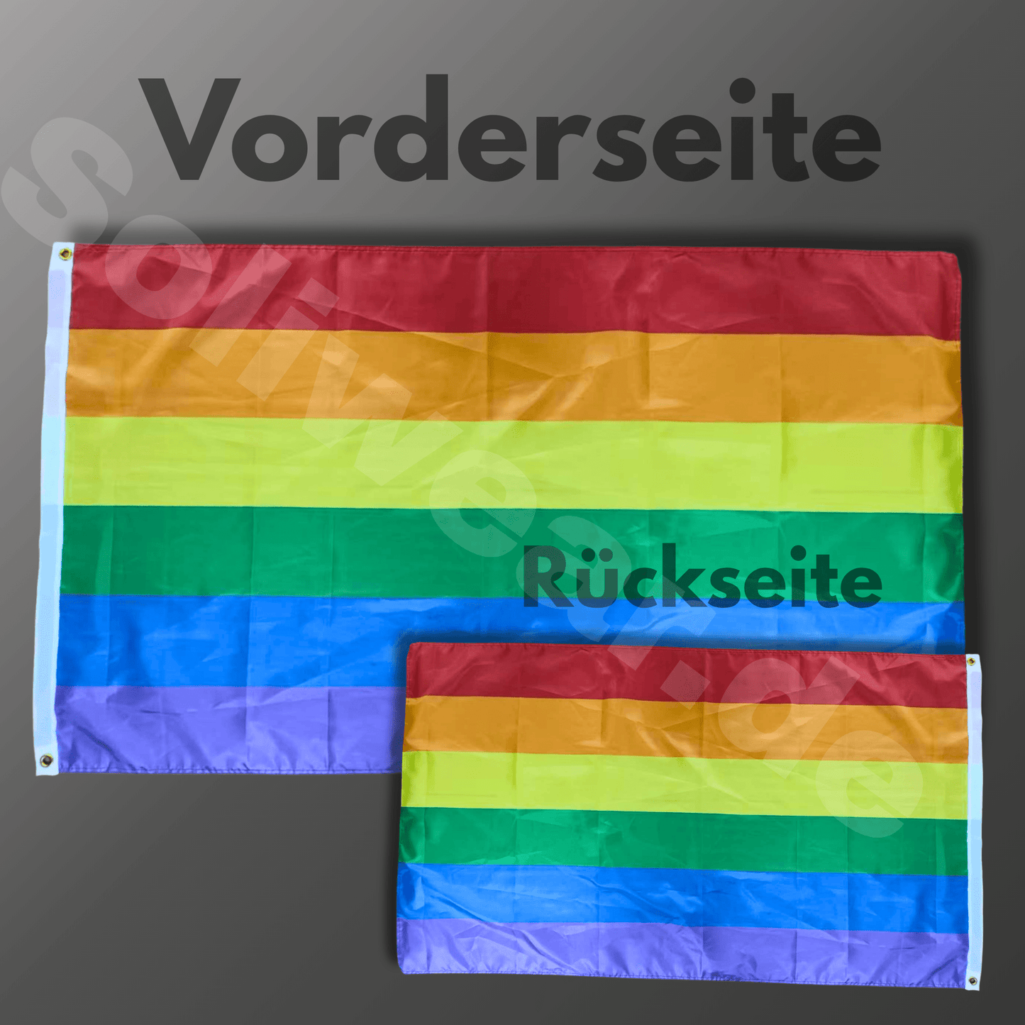 Regenbogenflagge Spiegeldruck - SoliWear