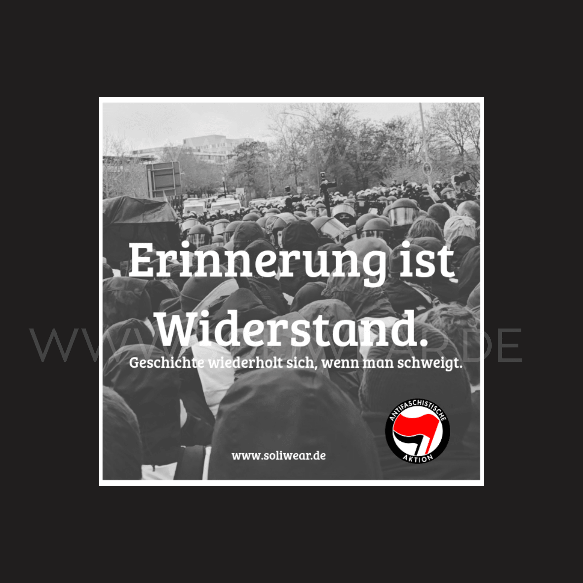 Jetzt vorbestellen🔥 Erinnerung ist Widerstand - Sticker | SoliWear - SoliWear