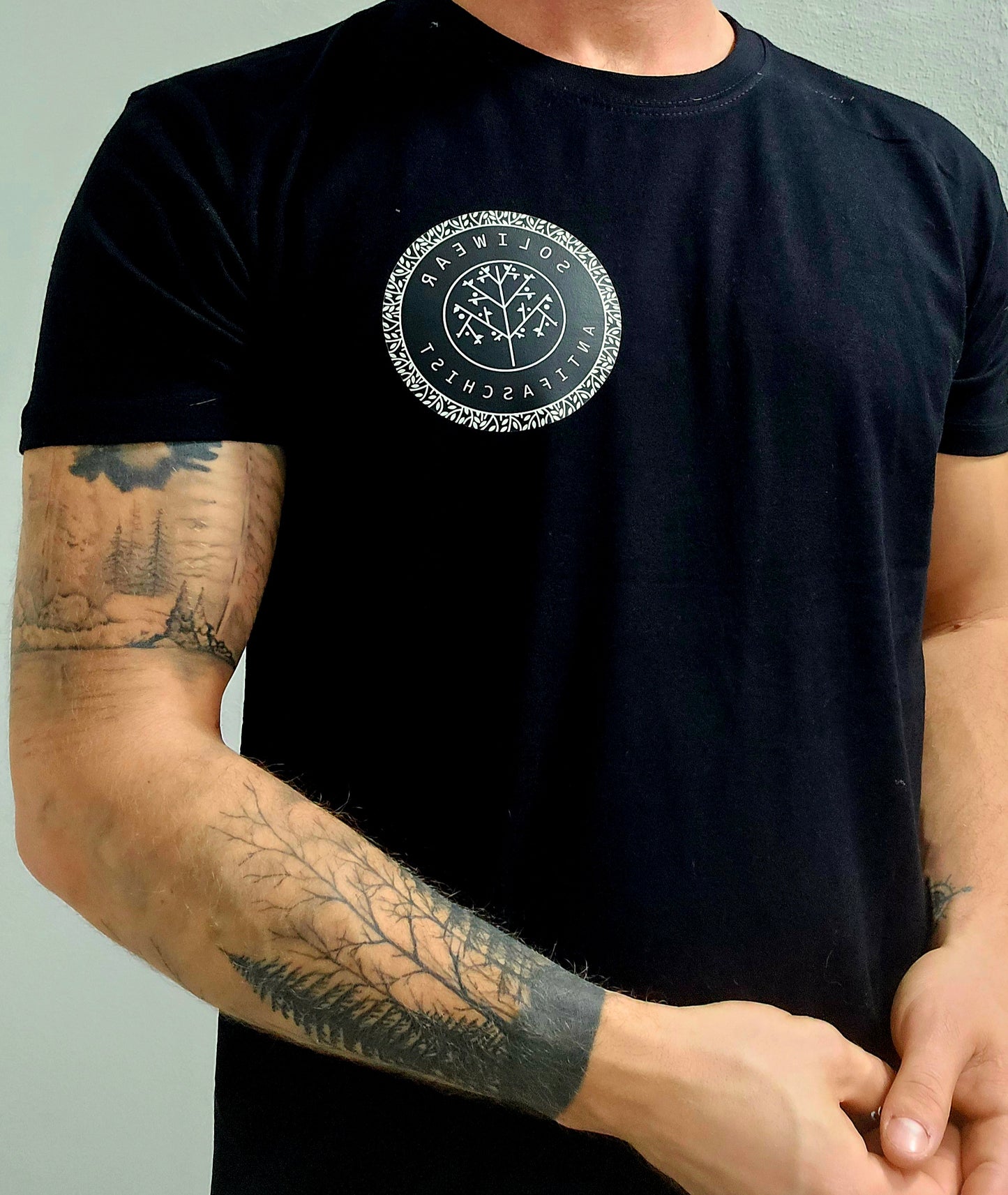 Soliwear T-Shirt, handbedruckt, fair und bio