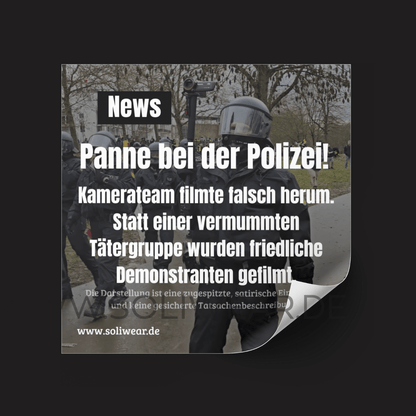 Jetzt vorbestellen🔥 Panne bei der Polizei - Sticker | SoliWear - SoliWear