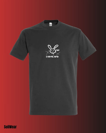 I HATE AFD T-Shirt – Handbedruckt, Fair,Vegan und Nachhaltig