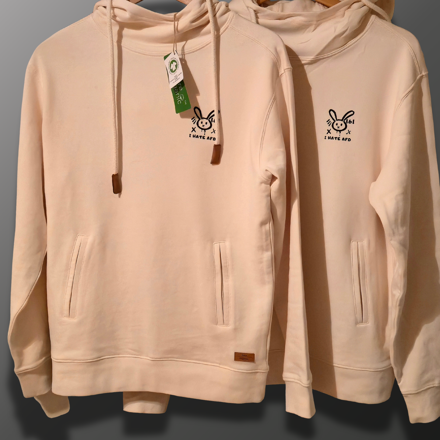 FCK AFD RABBIT – High Collar Hoodie | Nachhaltig & Fair