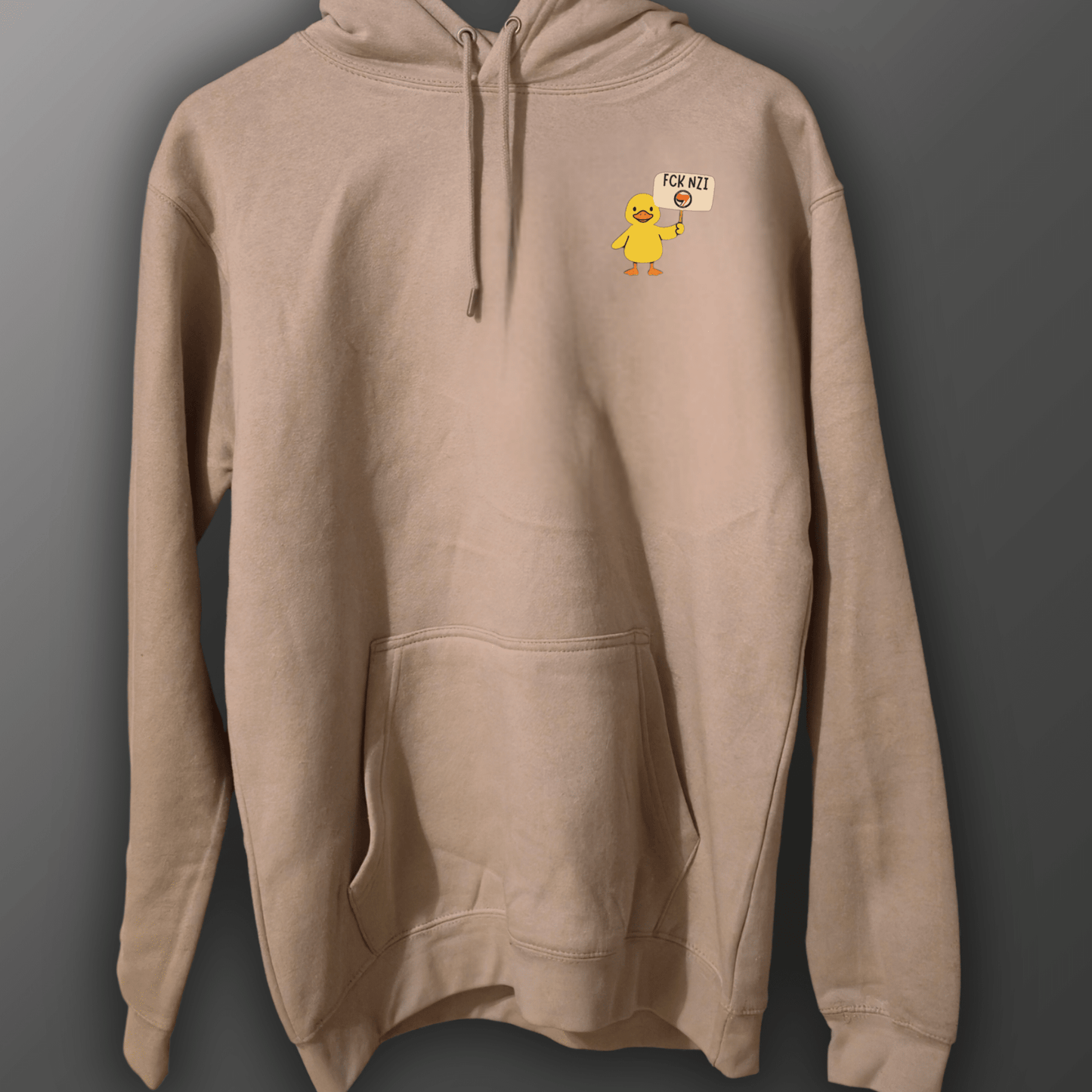 Antifa Enten Hoodie – Handbedruckt | Antifaschistisch, Fair & Nachhaltig - SoliWear