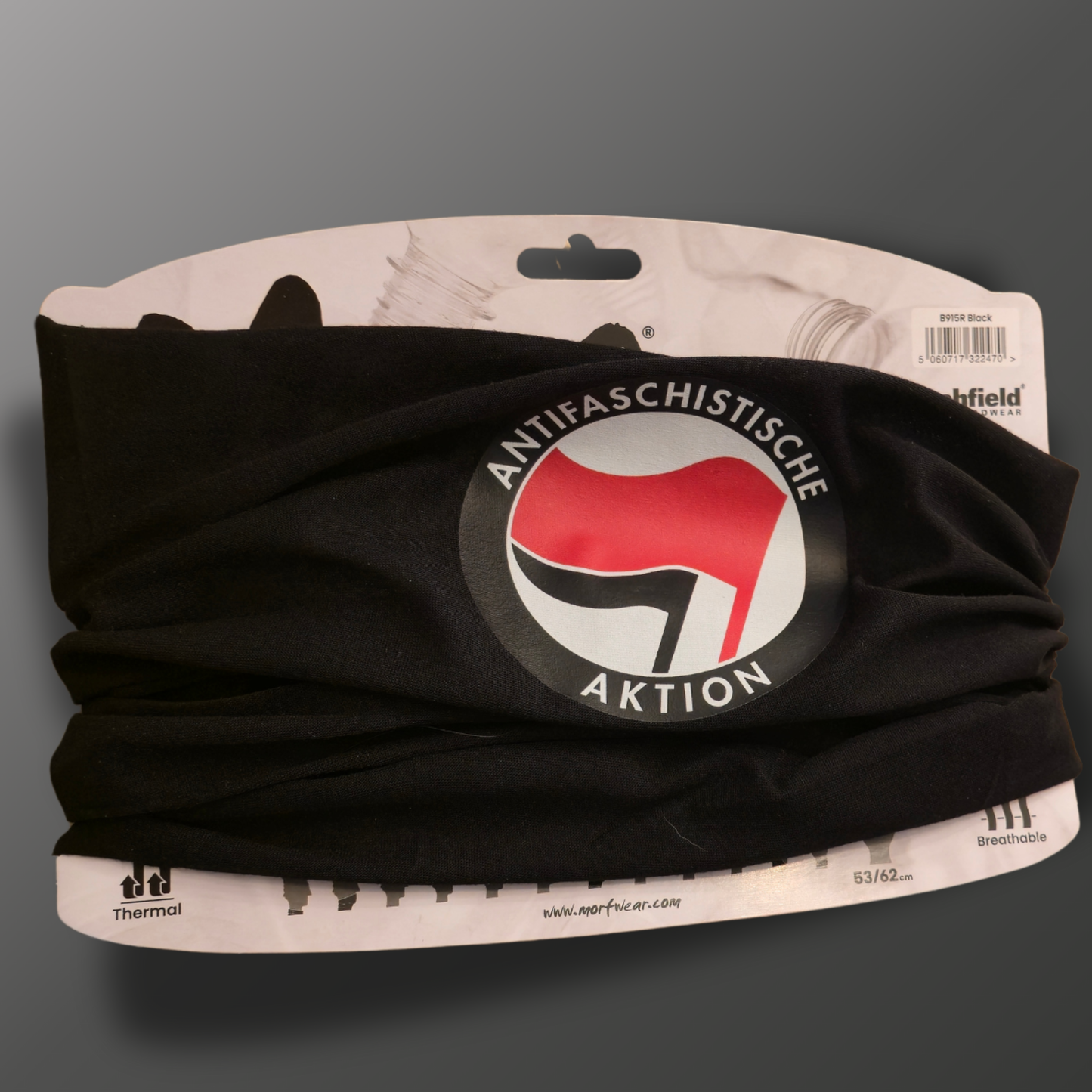Antifa Schlauchschal Schwarz