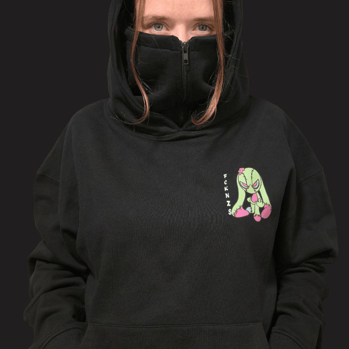 Psst- Jetzt vorbestellen🔥 Green Rabbit – Soliwear® Balaclava Hoodie - SoliWear