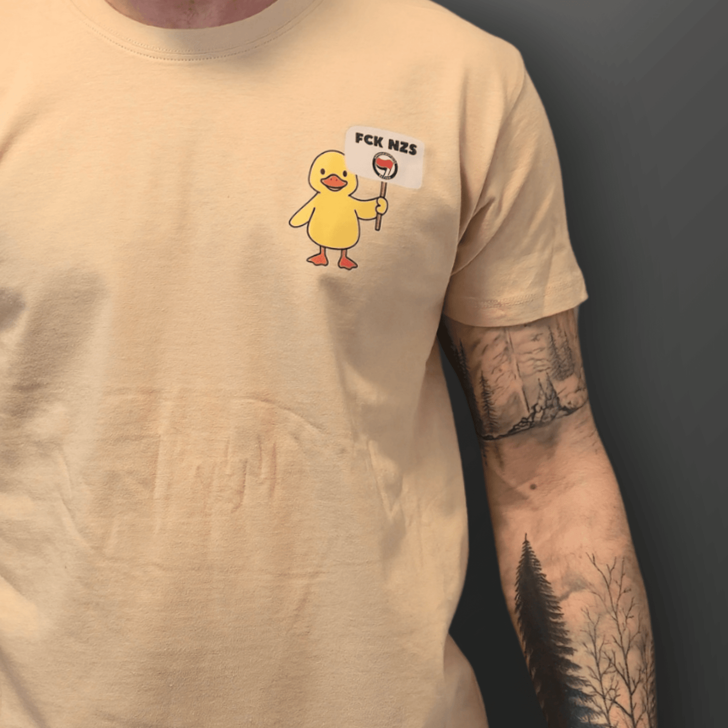 FCK NZS Antifa Enten T-Shirt Unisex - SoliWear