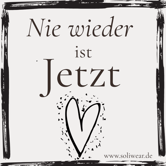 10x „Nie wieder ist Jetzt“ Sticker – 7,4 × 7,4 cm - SoliWear