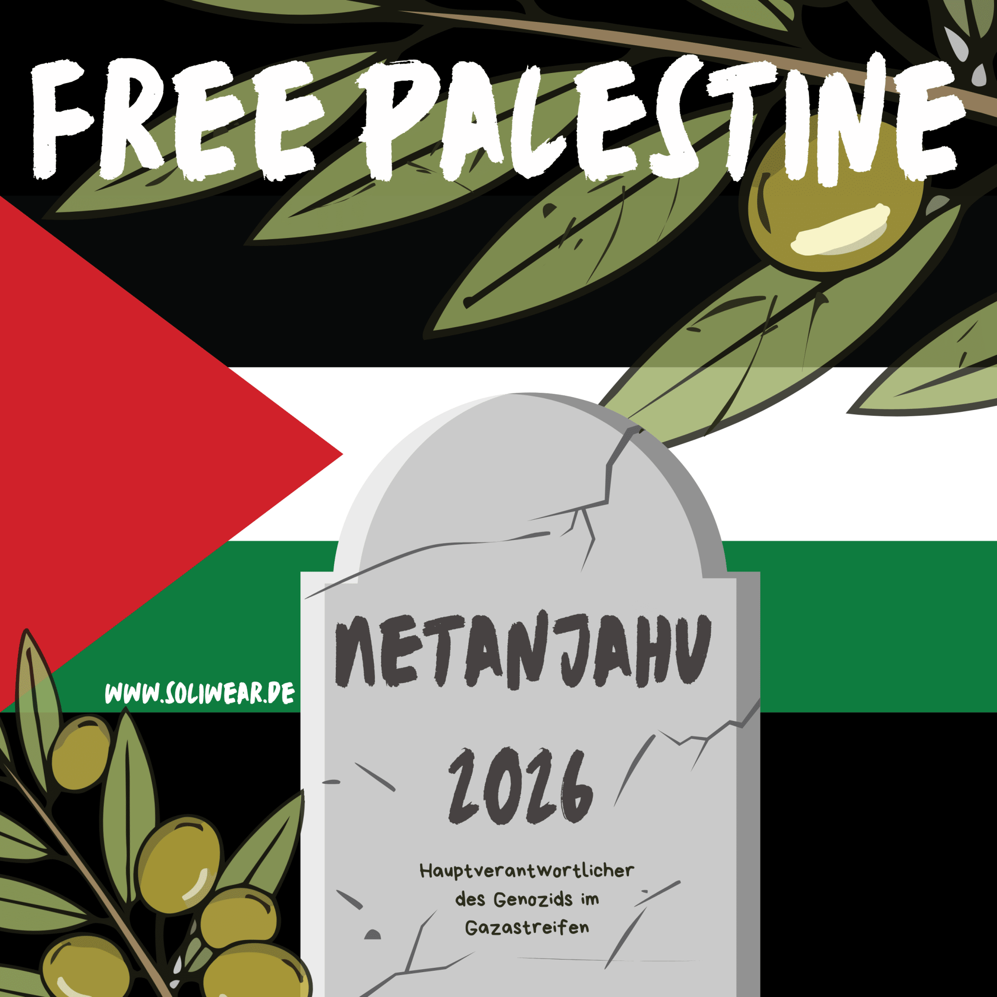 Netanyahu Sticker – Politische Statement Aufkleber 10er Set | SoliWear