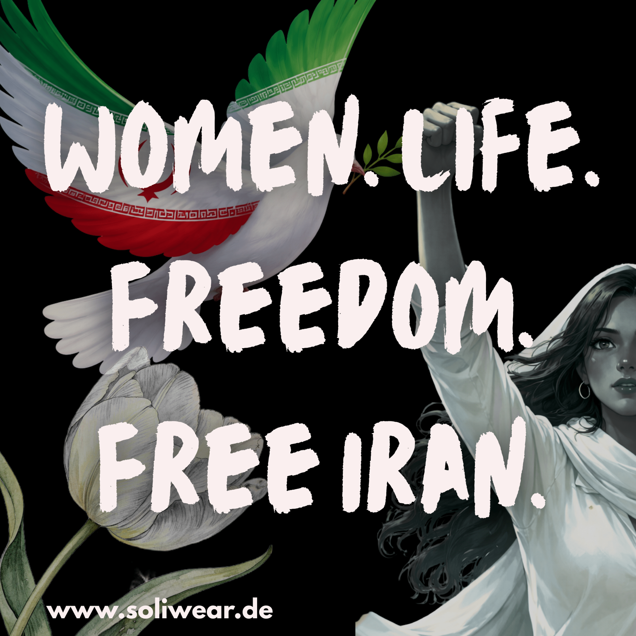 Free Iran Sticker – Solidarität Aufkleber 10er Set | SoliWear