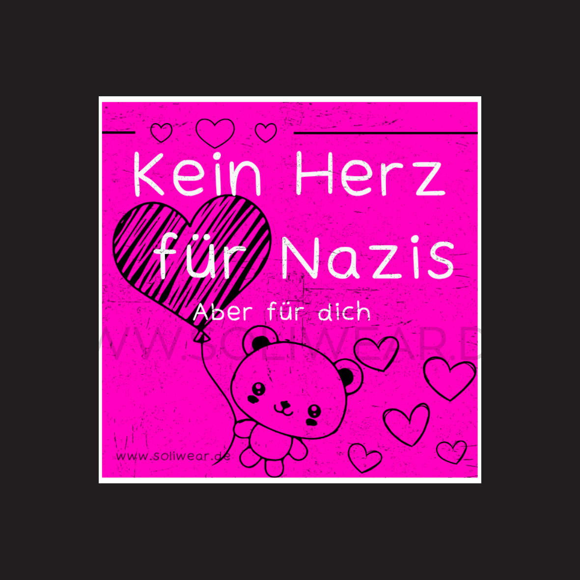 Kein Herz für Nazis - Sticker | SoliWear - SoliWear