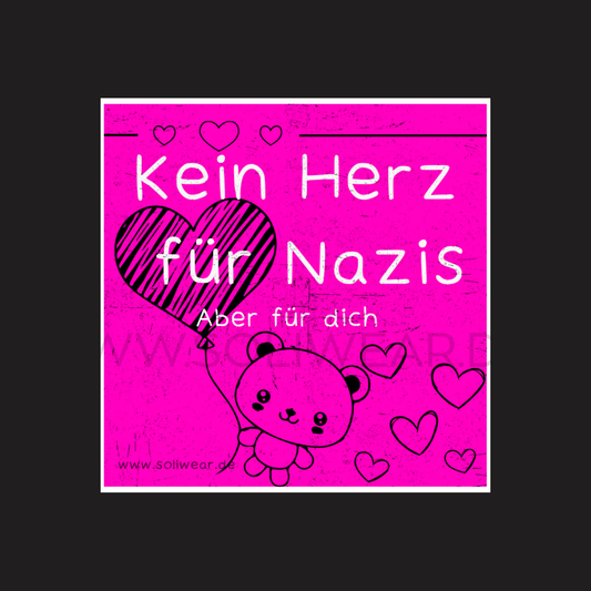 Kein Herz für Nazis - Sticker | SoliWear - SoliWear