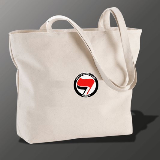 Antifa Reißverschluss - Tragetasche – 15L Baumwolle - SoliWear