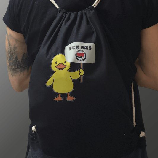 FCK NZS Gymbag – Antifa Turnbeutel | Nachhaltig & Fair - SoliWear
