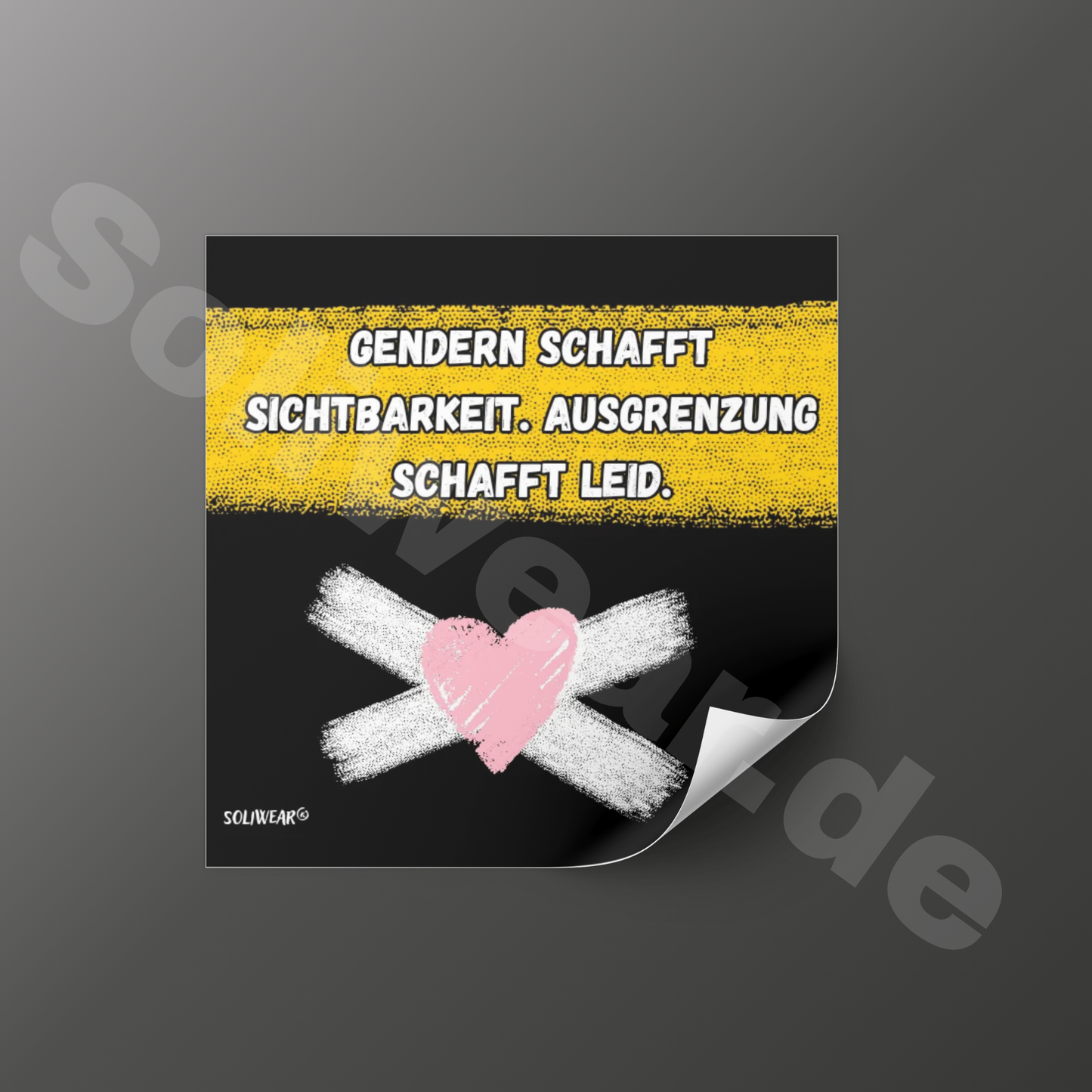 Gendern schafft Sichtbarkeit – Sticker