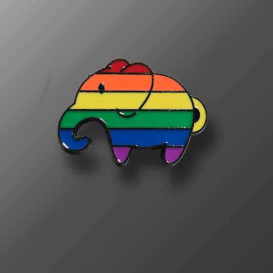 Regenbogen Elefant Pin - SoliWear