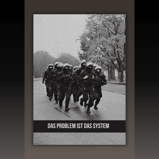 Poster DIN A3+ – Das Problem ist das System | SoliWear - SoliWear