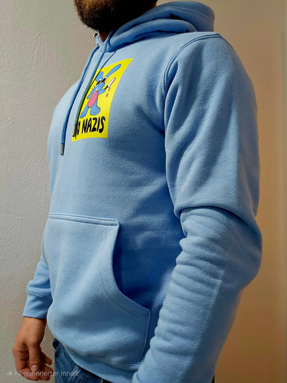 Rabbit Hase Hoodie – Handbedruckt | Antifaschistisch, Fair & Bio