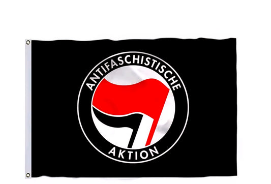 Schwarze Antifa-Fahne -150 x 90 cm