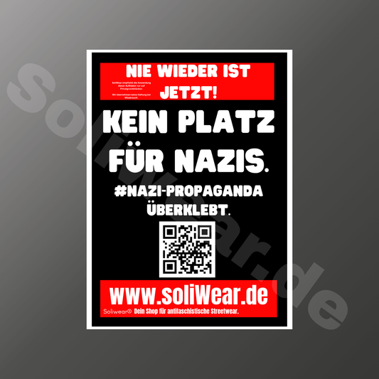 DIN A5-Aufkleber, perfekt für Wahlplakate. - SoliWear