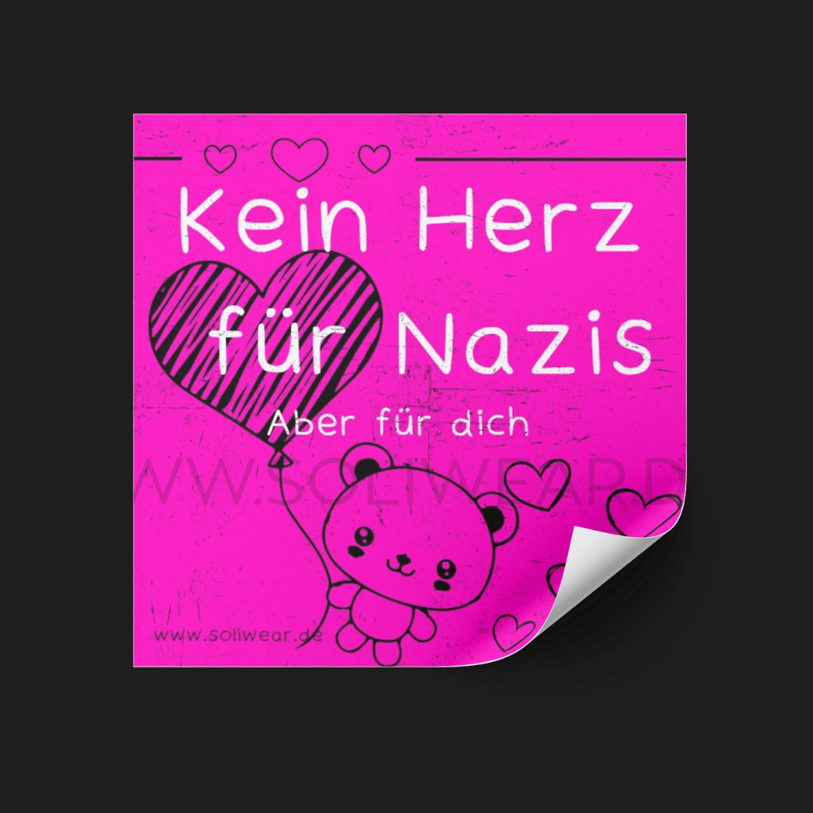 Kein Herz für Nazis - Sticker | SoliWear - SoliWear