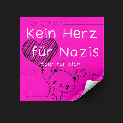 Kein Herz für Nazis - Sticker | SoliWear - SoliWear