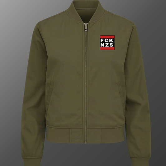 FCK NZS – Taillierte Bomberjacke | Grün