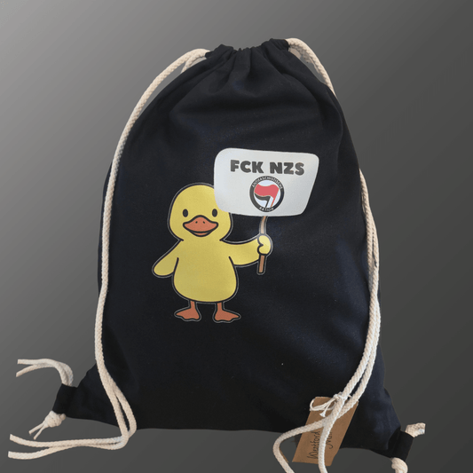 FCK NZS Gymbag – Antifa Turnbeutel | Nachhaltig & Fair - SoliWear