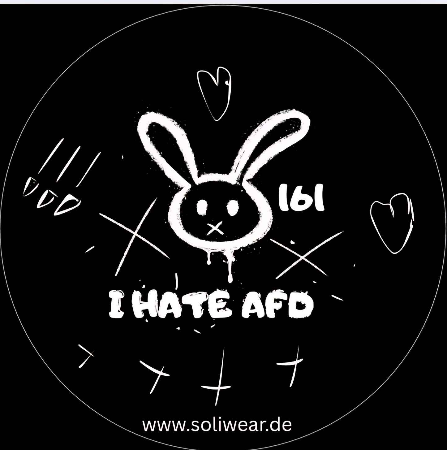 10x I HATE AFD Sticker