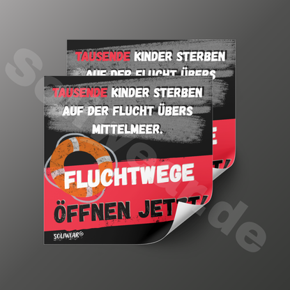 Fluchtwege öffnen jetzt! – Sticker 🔥Vorbestellen🔥