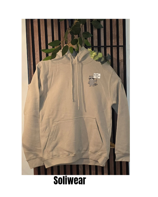 Handbedruckter Waschbär