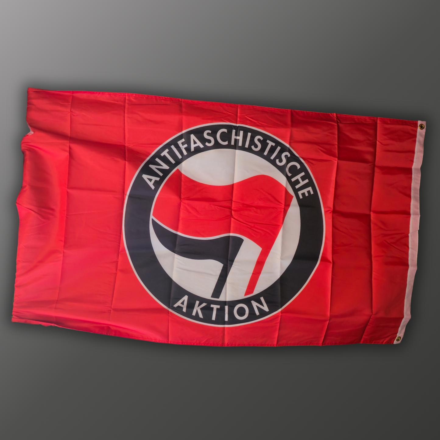 Antifa Flagge Rot Premium – 3-Schichten, doppelseitig bedruckt,Fahnenmasten geeignet